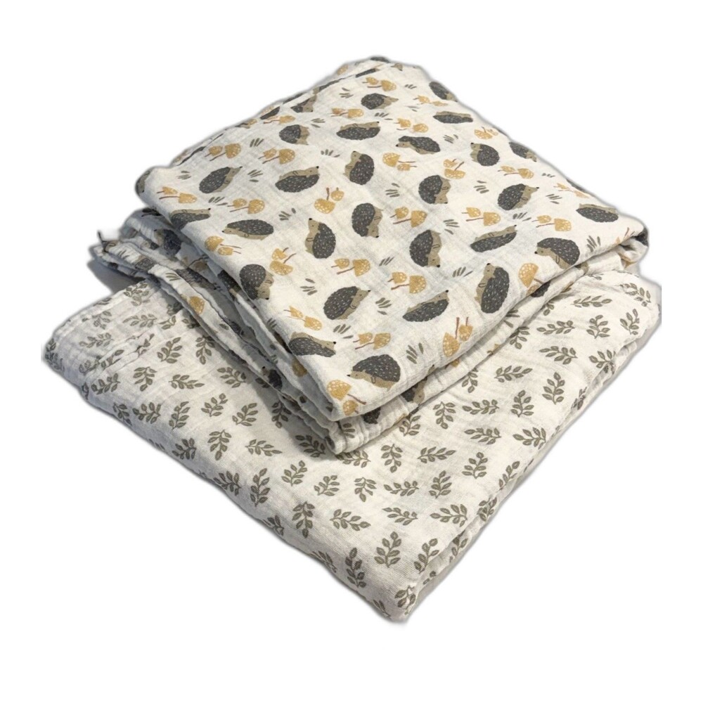 Set of 2 Parent's Choice 100% Cotton Muslin Baby Swaddle Blankets